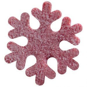 [08056642] PCB Gekristalliseerde Frambozenvlokken 4.8x4.2 cm 150pces ***s/cd***