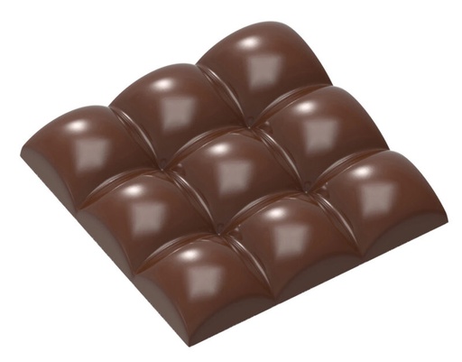 [70410595] CHOCOLATE MOLD TABLET SPHERE SQUARE CW1898 77GR - 1X3 - 7.96X7.96XH1.35MM - ALEXANDRE BOURDEAUX