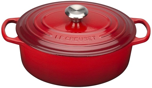 [54910424]  LE CREUSET OVAL COCOTTE 35CM CHERRY 7.5L 8P SIGNATURE