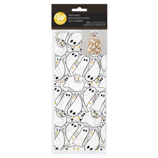 [08053294] WILTON SACHET CELLO FANTOMES 20 PCES