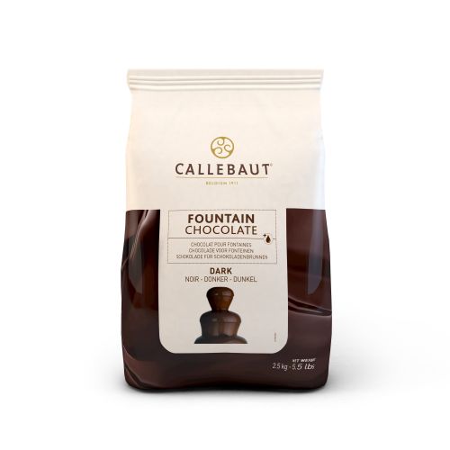[03070489] CALLEBAUT CHD-N811FOUNE4-U71 FONTEINCHOCOLADE  DONKER KARTON VAN 8 ZAKKEN X 2,5KG = KG