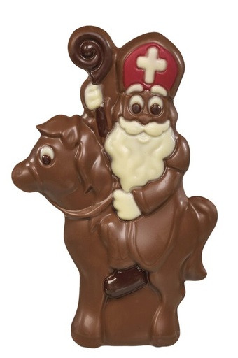 [15030604] CREUX SAINT NICOLAS COLORÉ A CHEVAL 17CM 4 X 130GR