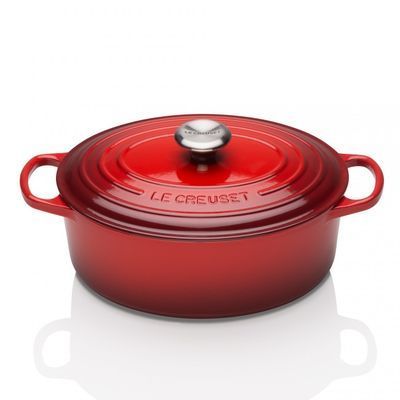 [57661808] LE CREUSET OVAAL COCOTTE 40CM KERS 14,8L 12PS HANDTEKENING