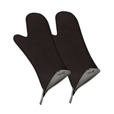 [62250428] SPRING SET 2 GANTS LONGS NOIR/GRIS-40°+250°C