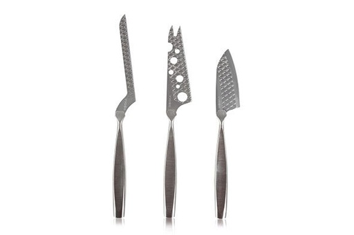 [60252118] BOSKA SET 3  COUTEAUX FROMAGE INOX MONACO+