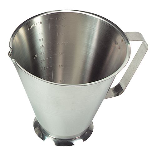 [52901235] INOX MAATBEKER MET HANDVAT 1/2L=STUK