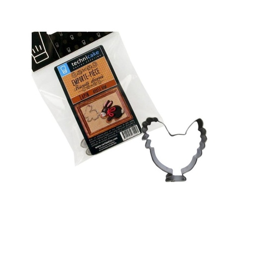 [08075718] EMPORTE-PCES FER BLANC POULE 64X64MM