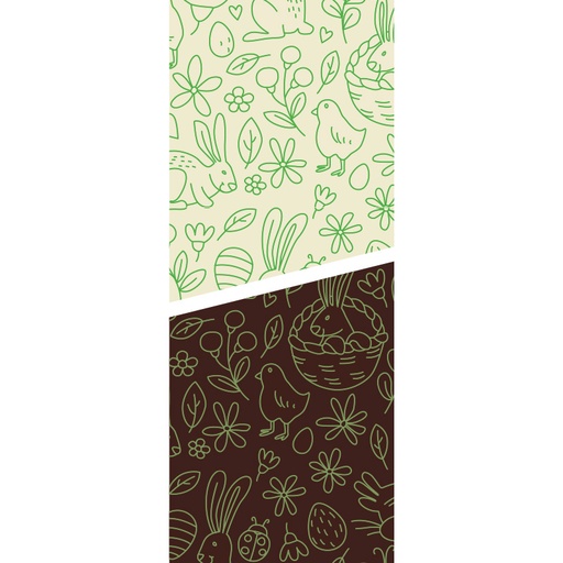 [08054565] 2046436 FEUILLE TRANSFERT PAQUES VERT 30X40CM 30 PCES ***S/CD***