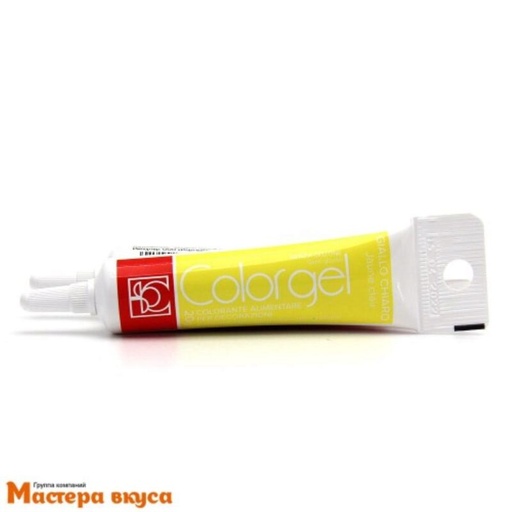 [70407070] KLEURSTOF GEL BLEEK GEEL 20GR =BUIS