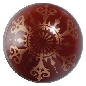 [08057877] 074188 PCB CN GOUDEN KRISTALLEN BOLLEN 3 ONTWERPEN Ø 5,8 CM 24 STUKS ***S/CD***