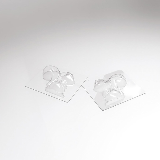 [08057560] 070427 PCB MOULES ECUREUIL SCRAT POUR 4 PIÈCES 13,4X12,5 CM P.7,5 CM 8PCES ***S/CD***