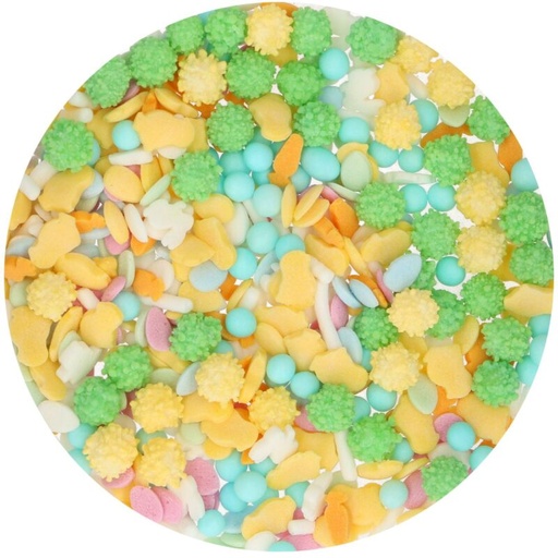 [08053738] FUNCAKES MIX DECORATIONS EN SUCRE PAQUES 50GR