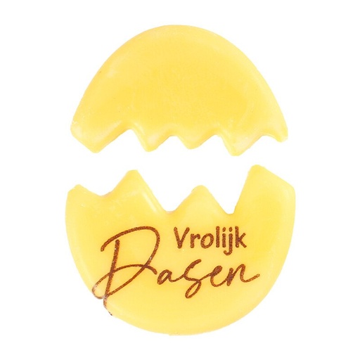 [08054796] 69214 GEBROKEN EI VROLIJK PASEN 3,2X2,4CM 100PCS ***OP/ORDER***