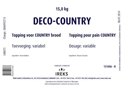 [05090000] IREKS 131606 DECO-COUNTRY 15KG