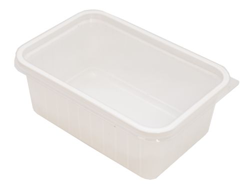 [25205037] PLASTIC IJSBAKJE MET DEKSEL 0,5 L 100 STUKS FOST + INBEGR. =  KARTON
