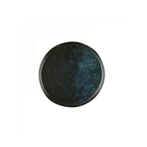 [57661136] LE COQ PHOBOS BLACK BLUE DOTS ASSIETTE 20.5XH2CM STONEWARE
