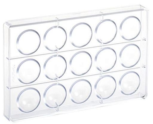 [54402135] MOULE PRALINES POLYCARB DEMI SPHERE DIAM 4 CM