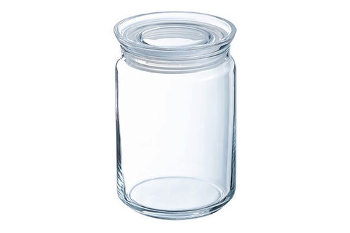[60251824] LUMINARC PURE POT PROVISION VERRE ROND 1.00L- A/COUVERCLE HERMETIQUE