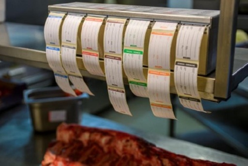 [55090901] LABELFRESH ETIKETTENSET 7X4.5CM PRO7 ROLLEN VAN 500 STUKS + GRATIS ROESTVRIJSTALEN DISPENSER