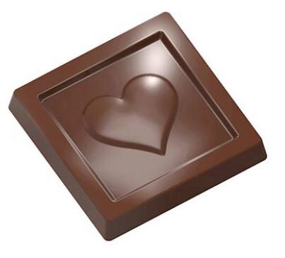 [70409547] CARAQUES HEARTS CHOCOLATE MOLD CW1959 3X7 -- 5GR