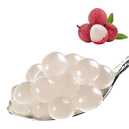 [25101216] BLACK COFFEE FRUIT PEARLS 3.4KG LYCHEE FLAVOR FOR BUBBLE TEA