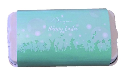 [11040156] BRUYERRE BOX OF 18 ASSORTED CHOCOLATE EGGS CARTON OF 8 PCES
