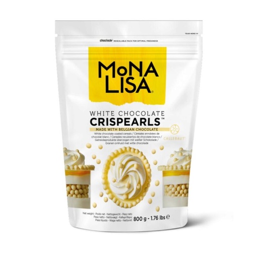 [03070241] MONA LISA CHW-CC-CRISPE0-02B CRISPEARLS WIT  KARTON VAN 4 ZAKKEN X 0,8KG=KG