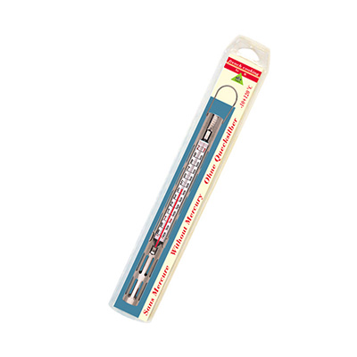 [52902050] BANKETBAKKER THERMOMETER MET INOX MANTEL VAN +80° TOT +200°=STUK