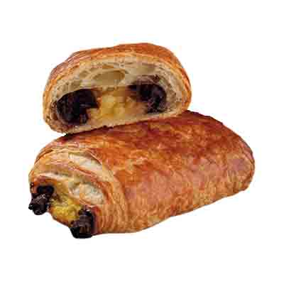 [02040403] ❄️DELIFRANCE S4886 PAIN CHOCOLAT CREME PATISSIERE BEURRE 15% PAC 70X90GR