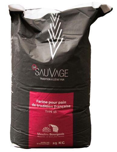 [03080057] FARINE TRADITION FRANCAISE LA SAUVAGE BAGUETTE  25KG