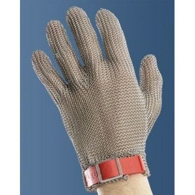 [57660068] EUROFLEX GANT ACIER COTTE MAILLE-5DOIGTS-M "ROUGE"