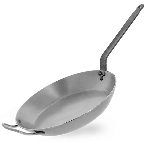 [57659296] DE BUYER INDU CARBONE STEEL POELE 40CM COUPE LYON.A/POIGNÉE