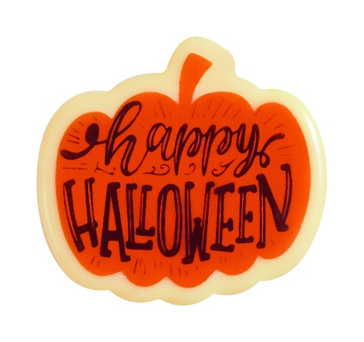 [08058051] 088100 PCB CITROUILLES CB HAPPY HALLOWEEN 4X3,7CM 108PCS ***S/CDE***