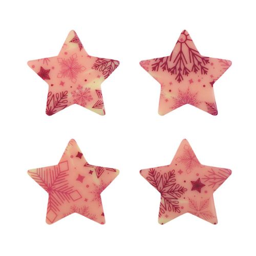 [08058076] 088105 PCB KLEINE STERREN CB ZUUR 4 ONTWERPEN 3X3CM 216 STUKS ***S/CDE***