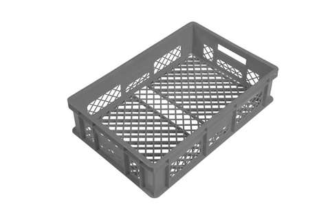 [50611134] GREY PLASTIC TRAY 60X40 H15 ALL OPENWORK
