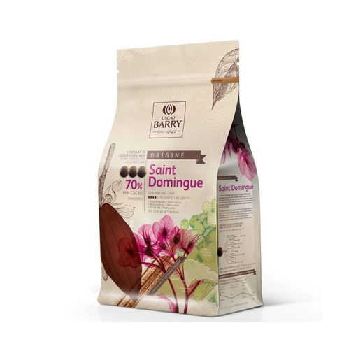 [03070517] CALLEBAUT CHD-P1ZEDOM-E1-U68 (EX BARRY CHD-Q70SDO-E1-U68) SAINT DOMINGUE  NOIR 70% CALLETS 1KG