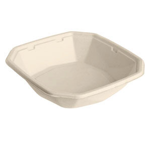 [41602952] OCTABAGASSE COMPOSTABLE ECOECHO 183X183X42MM 650ML COLIS DE 50PCES *SCDE*