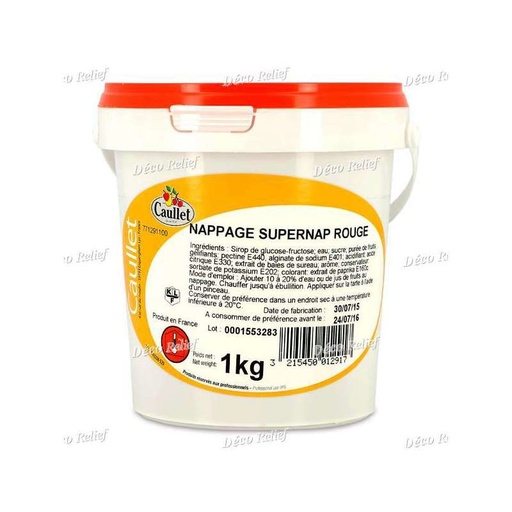 [08075090] SUPERNAP SAUS BEDEKKING CAULLET ROOD 1KG=KG
