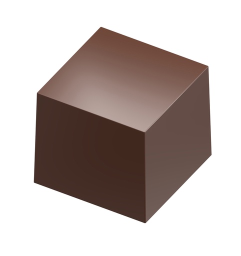 [70409593] CHOCOLADEVORM MAGNEET KUBUS CW1000L20WITTE VERPAKKING MET TRANSPARANT DEKSEL VOOR 18 PR