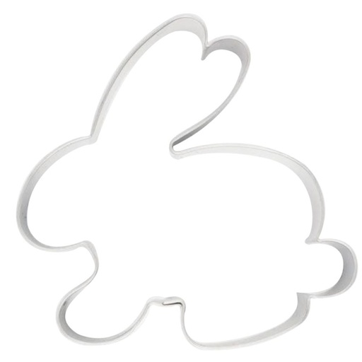 [08053095] STAINLESS STEEL RABBIT COOKIE CUTTER 60X65MM