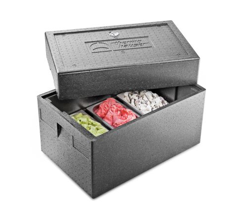 [50627545] THERMOBOX ICE CREAM P/BACS 36 x 16CM ET 36 x 25CM DIM.INT 56.5 x 34CM HT 36CM - 63.5 x 42CM HT 45CM EXTERIEUR***S/CD***