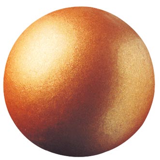 [08056027] 000222 PCB BOULES CB DRAGÉIFIÉES BRONZE Ø 2,6 CM 63PCES ***S/CDE***