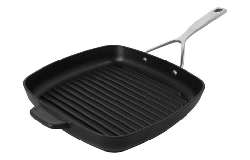 [60252205] DEMEYERE SPECIALITES 5 GRILL FONTE 28X28CM A/POIGNEE INOX