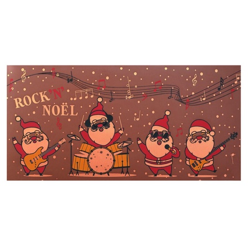 [08057275] 087005 PCB ROCK'N'NOËL BEDRUKTE VELLEN VOOR KAARTEN EN ZAKJES 30STKS ***OP/ORDER***