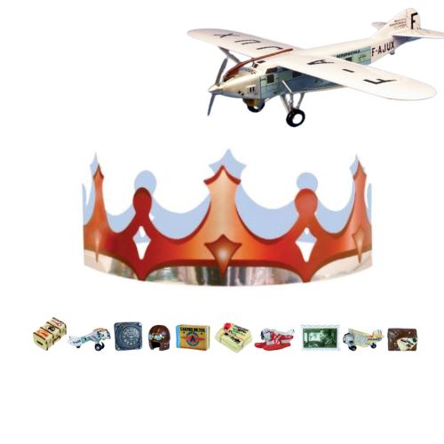 [60229057] SANTONS 100PCES "AVION AEROPOSTAL"+COURONNES ***NEW 2024***