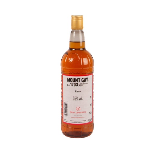 [07010289] RHUM MOUNT GAY  55 % MET ACCIJNZEN 1 L