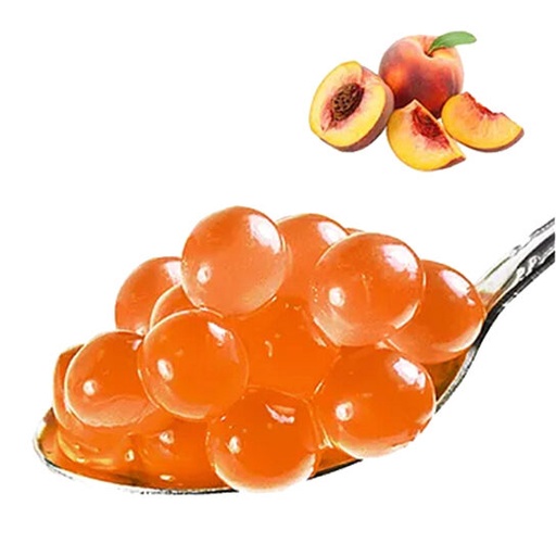 [25101208] BLACK COFFEE FRUITPARELS 3,4KG PERZIK SMAAKV/BUBBLE THEE