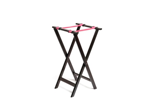 [60251655] SUPPORT PLATEAU DE SERVICE 44X43.3XHT83.5CM BOIS HETRE NOIR