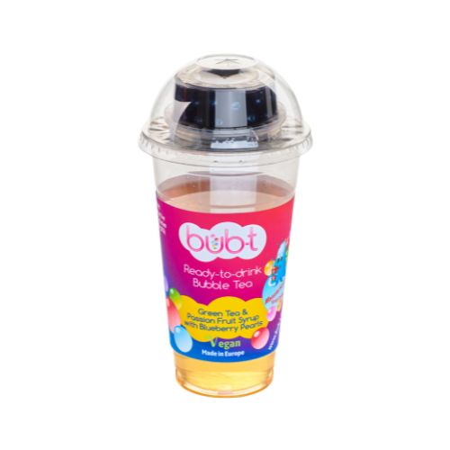 [25101600] BUB-T GROENE THEE MET PASSIEVRUCHT EN BOSBESSENPARELS 460ML