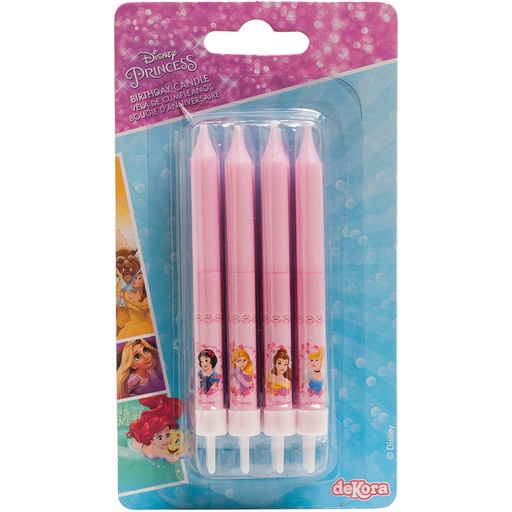[08041659] BOUGIES ANNIVERSAIRE PRINCESSES 8PCES